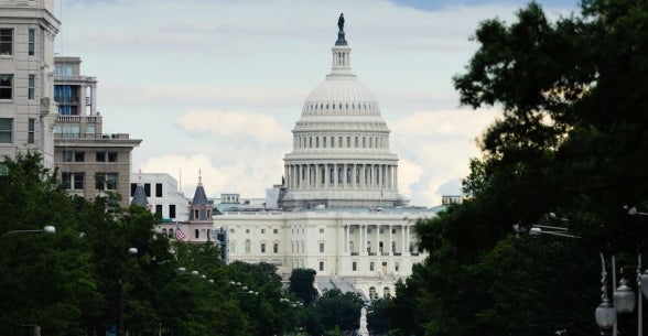 A view of the US Capitol in Washington DC