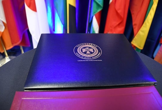 Image of Thunderbird diploma holder